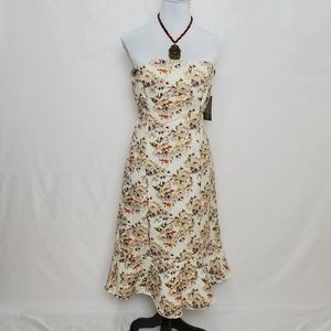 NWT Eva Mendes / Strapless Floral Dress